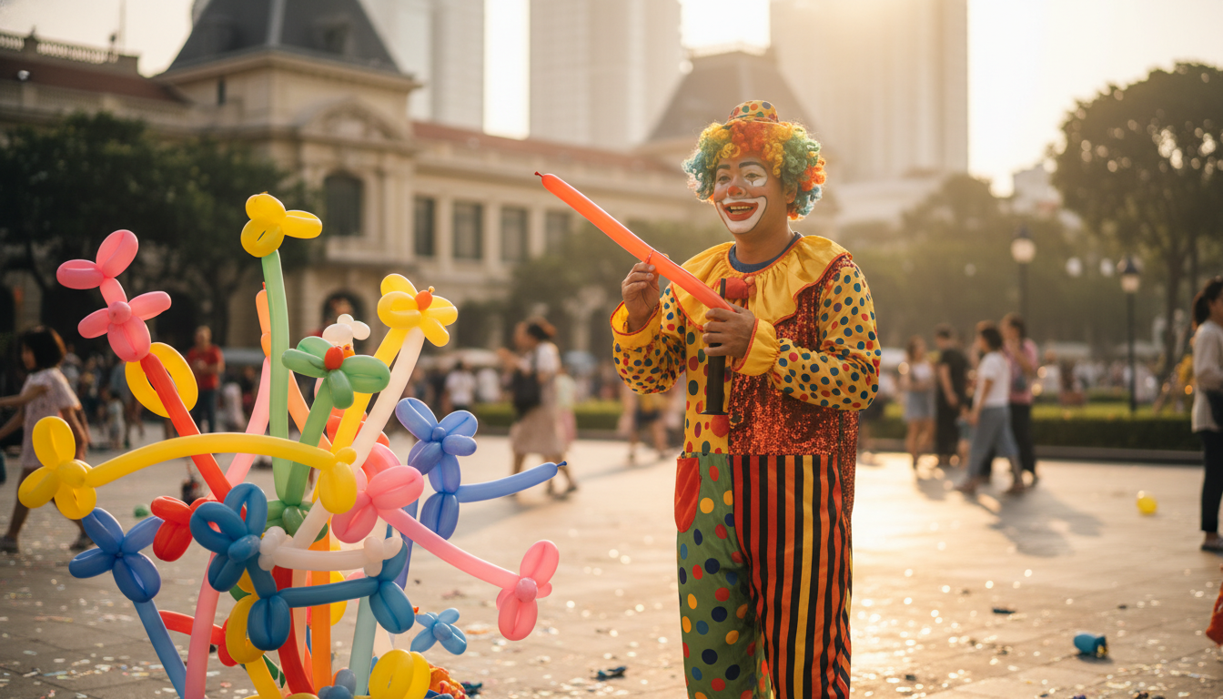 Thuê Chú Hề Thổi Bóng Tại Quận 1. Ảnh 1